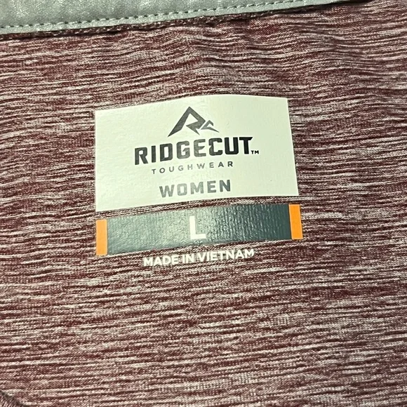 Ridgecut Toughwear Women's Lavender Long Sleeve Shirt Sz. LG EUC - Picture 3 of 5